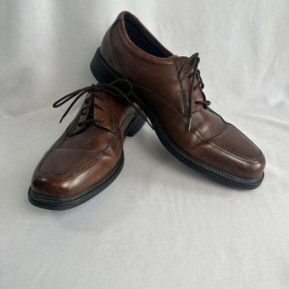 Men's Bostonian Flexlite "Hommes" Brown Leather Dress Shoe 10 1/2M - Picture 1 of 9